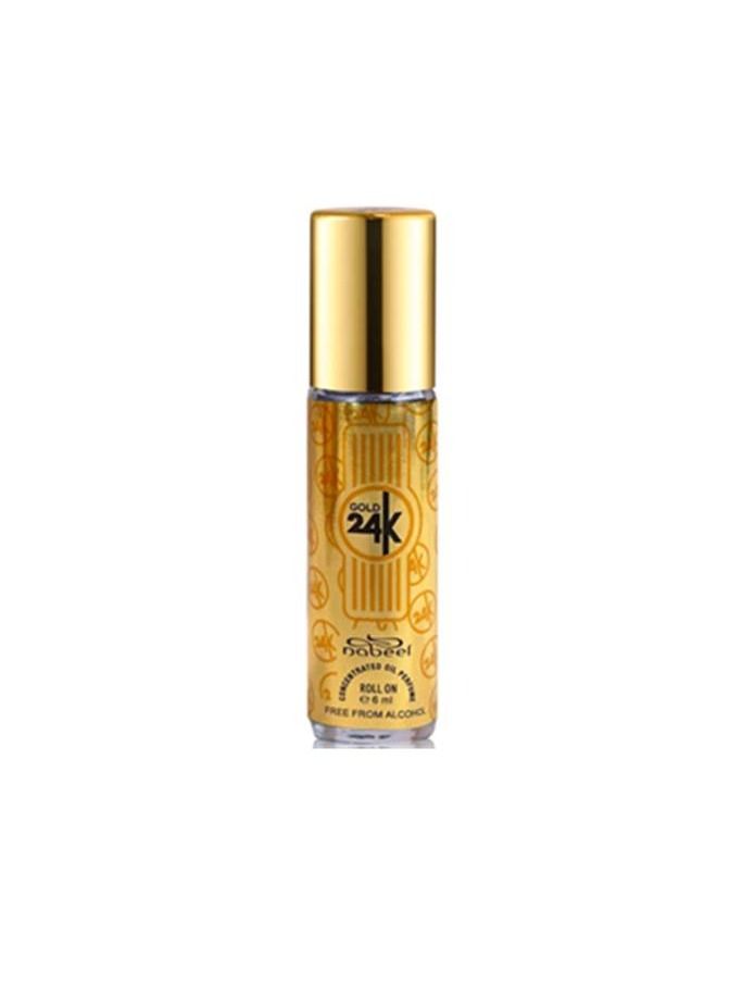 Nabeel 6 Pcs Nabeel Gold 24K Alcohol Free Roll On Oil Perfume 6ML - Image 4
